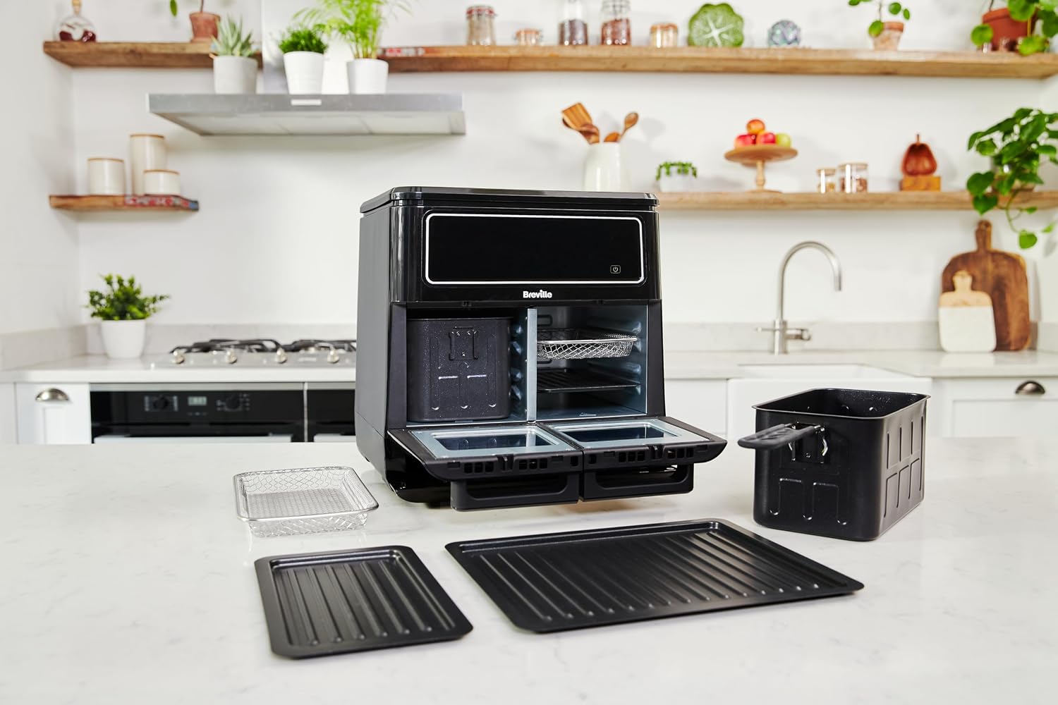 Detalle 2 de Breville Halo Flexi Freidora de aire doble digital 11L 🍟