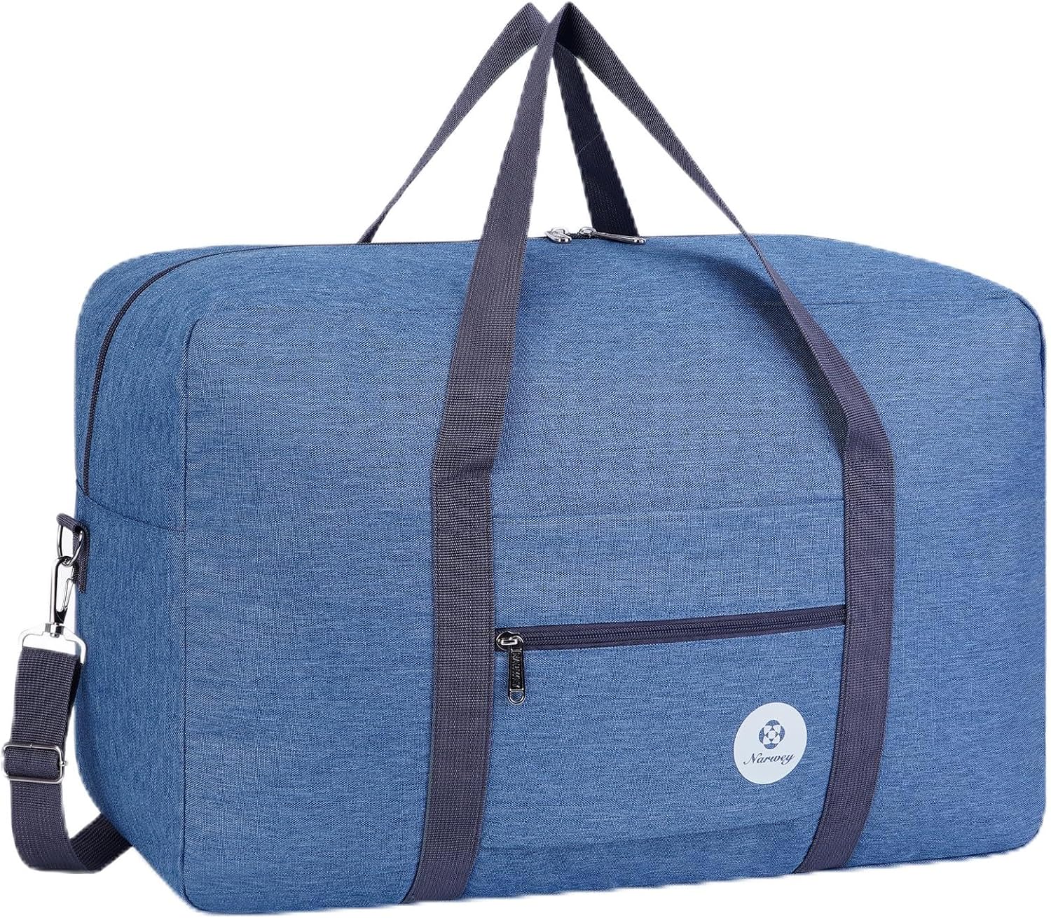 Detalle de For Airlines Large Cabin Bag Foldable Travel Duffel Bag Holdall Tote Carry On Luggage 40L (Thick Series Navy Blue)