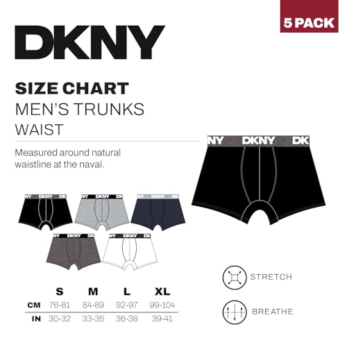 Thumbnail 7 de DKNY Portland Mens Boxers Shorts Multipack (Pack of 5) – Breathable Cotton Trunks