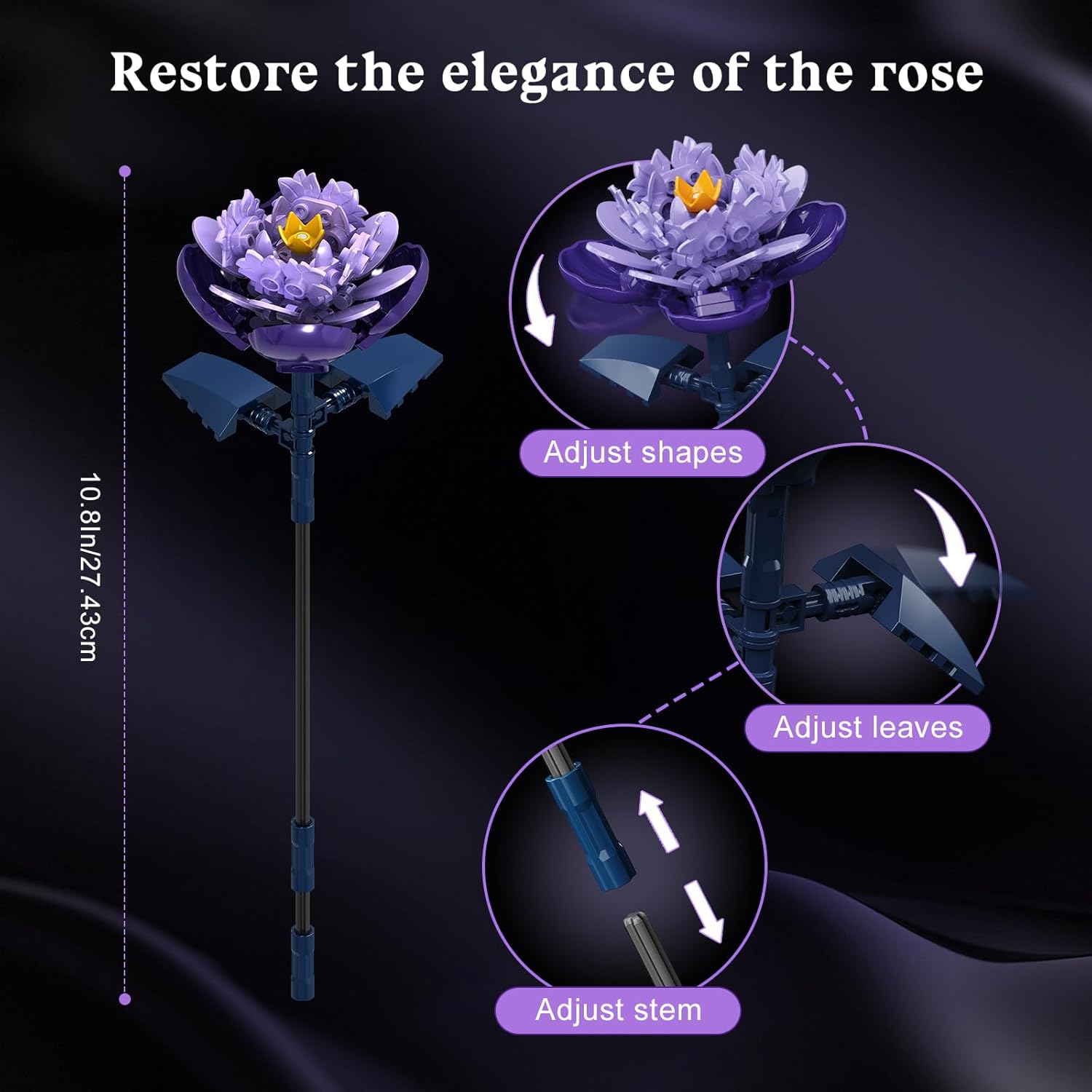 Thumbnail 6 de HiWEEGO Blumen Bauset 17 Blume LED