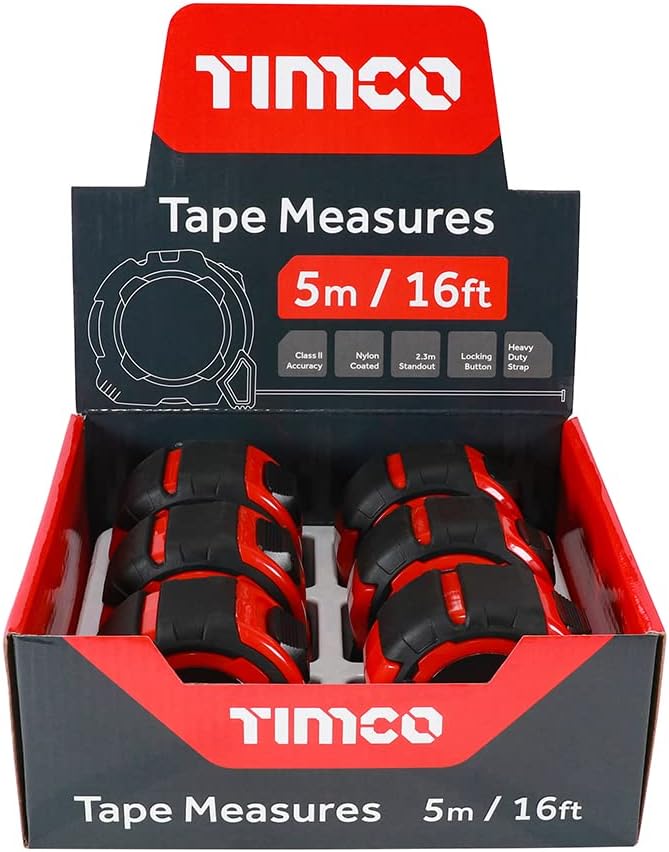 Detalle 2 de TimCo 5m Tape Measure (5m/16ft x 25mm) with locking button