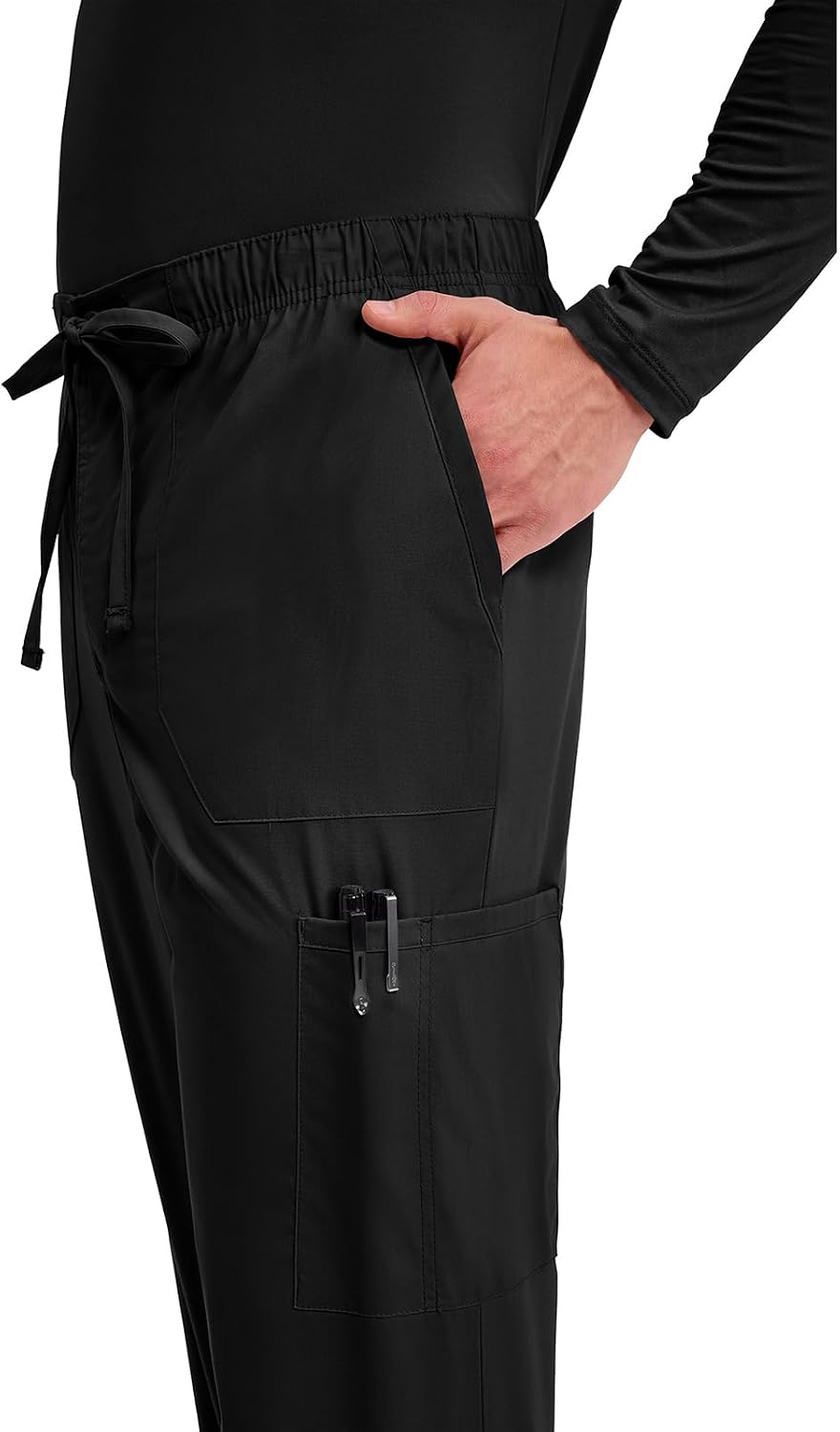 Detalle de Cherokee Men's Scrub Pants Polyester-Cotton Blend