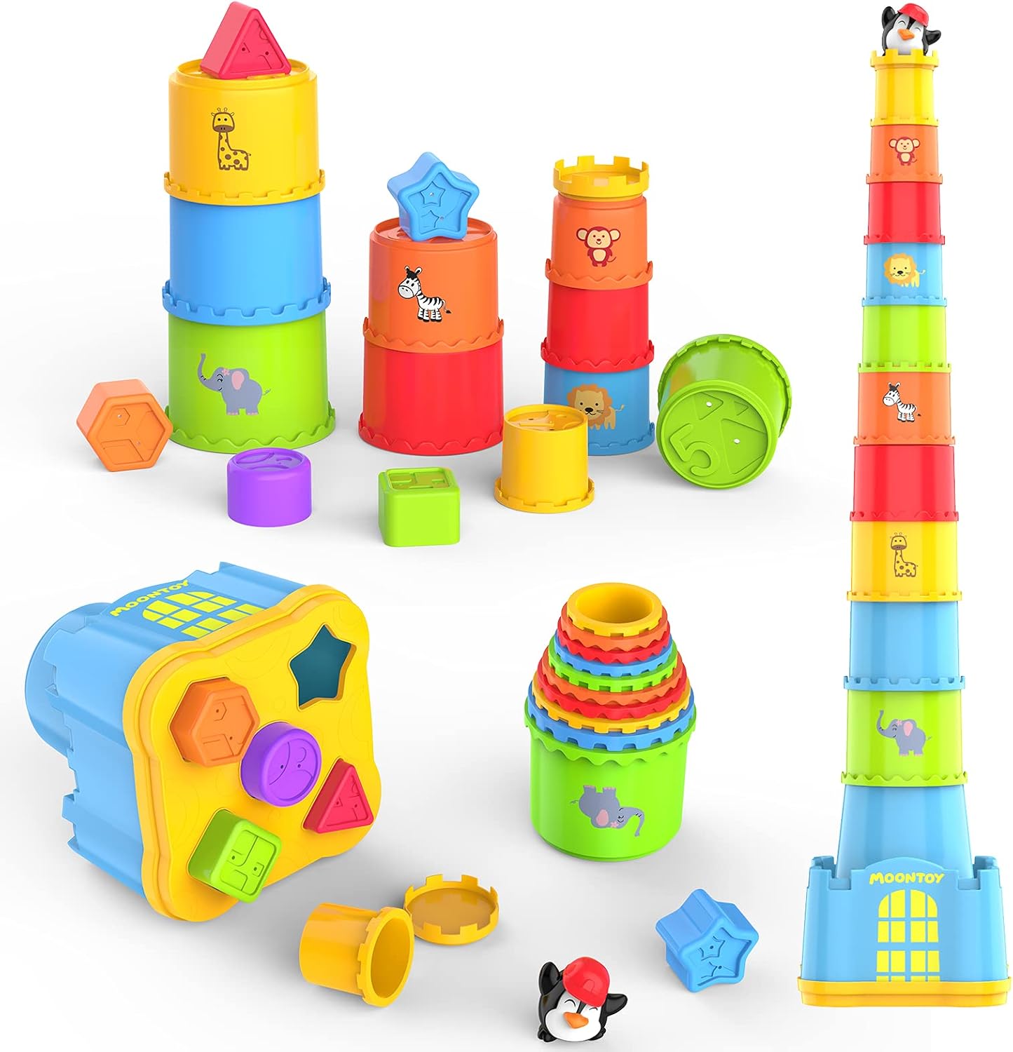 Detalle de MOONTOY Stacking Cups 19pcs