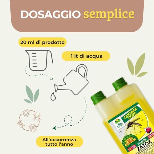Thumbnail 2 de Albagarden - Insetticida Zanzare Giardino Concentrato 1 Litro: protezione 360° per esterno e interno