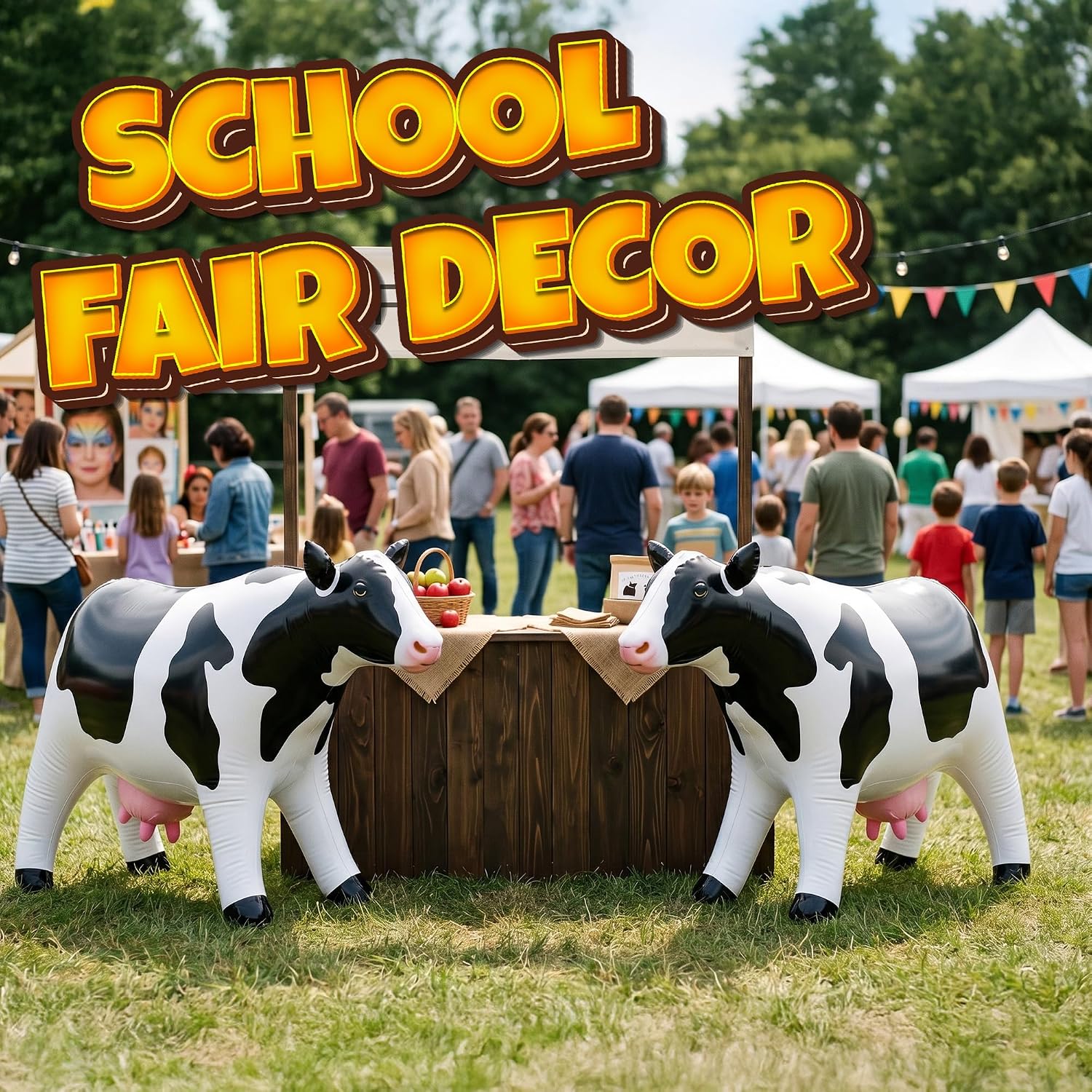 Thumbnail 6 de KiddieLoot 38-Inch Inflatable Cow Float for Parties and Pool Decor
