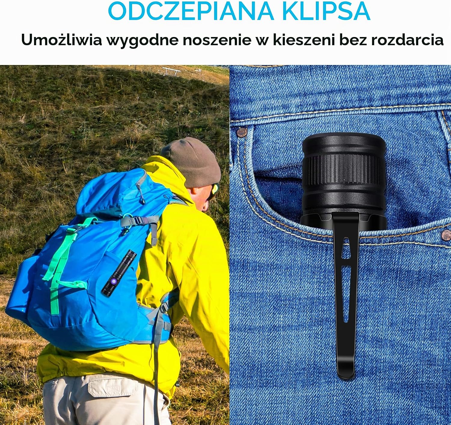 Thumbnail 6 de DARKBEAM A300 latarka UV 395 nm z regulacją wiązki i ładowaniem USB
