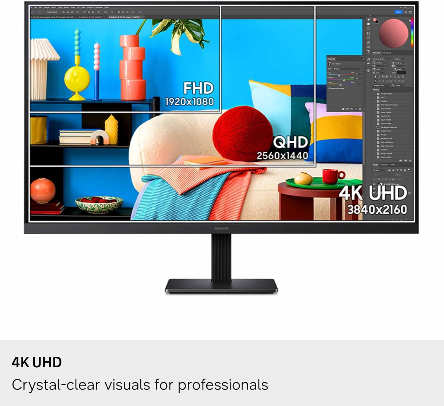 Detalle de Samsung 32" ViewFinity S7 (S70H) 4K UHD Monitor (LS32H704EANXZA)