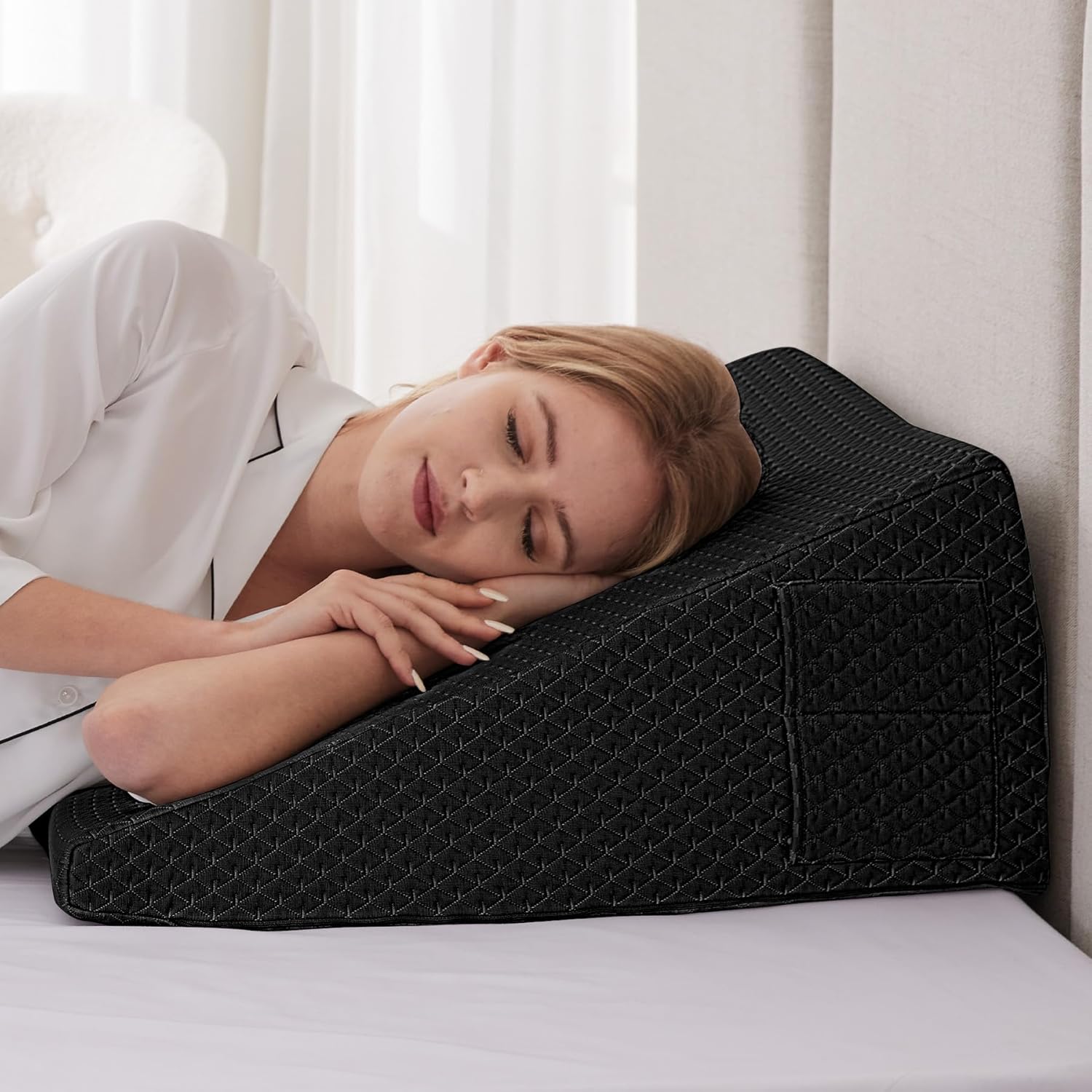 Thumbnail 6 de Ruqmuis Wedge Pillow for Acid Reflux: Elevated Sleep Support with Practical Design