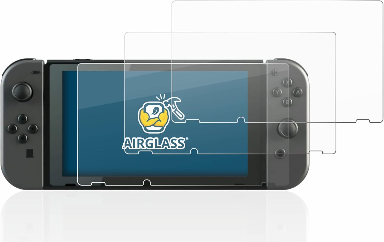 Thumbnail 1 de BROTECT 3er Schutzglas für Nintendo Switch – AirGlass Technologie, 9H Härte, Anti-Fingerprint