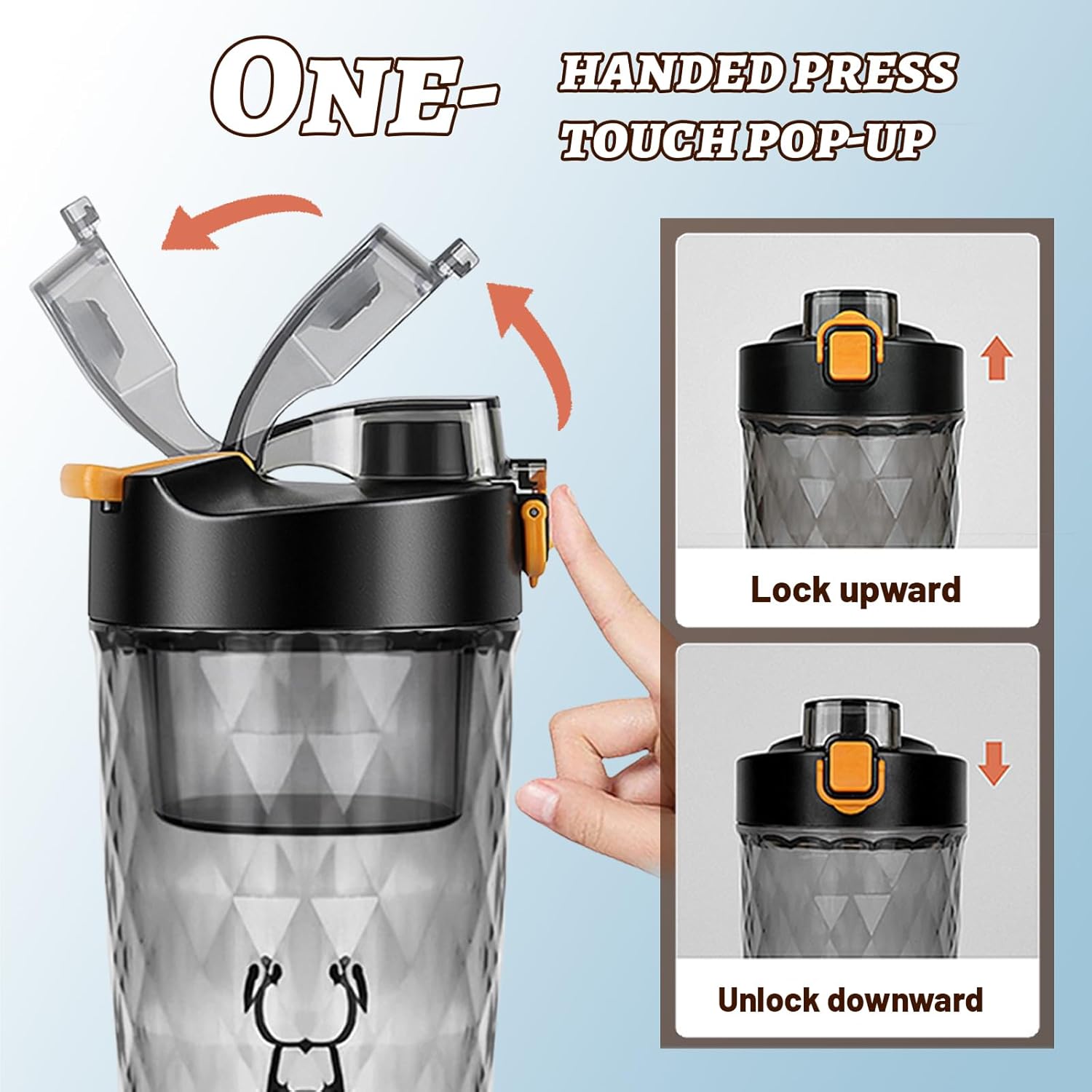 Thumbnail 6 de flintronic Elektrischer Protein Shaker 650ML – USB-C wiederaufladbar, 7000 U/min