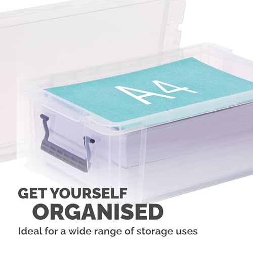 Thumbnail 6 de Bankers Box ProStore 4x 10L Plastic Storage Boxes with Lids (14 x 34 x 21.5cm) – UK Made
