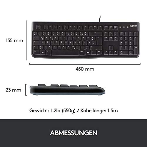 Thumbnail 7 de Logitech K120 kabelgebundene Business-Tastatur für Windows und Linux