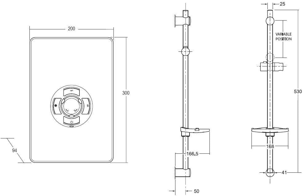 Thumbnail 2 de Triton Showers Collection 2 Shower Electric 9.5 kW