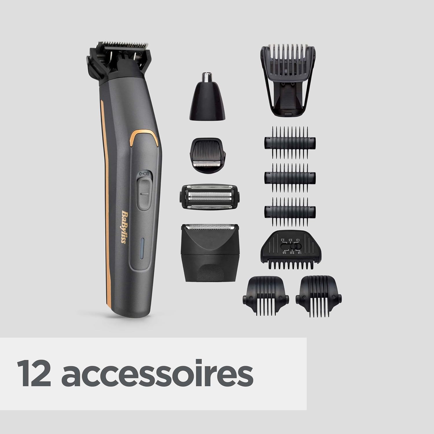 Detalle de BaByliss MT987E Multi-Trimmer Graphite Precision 12 in 1