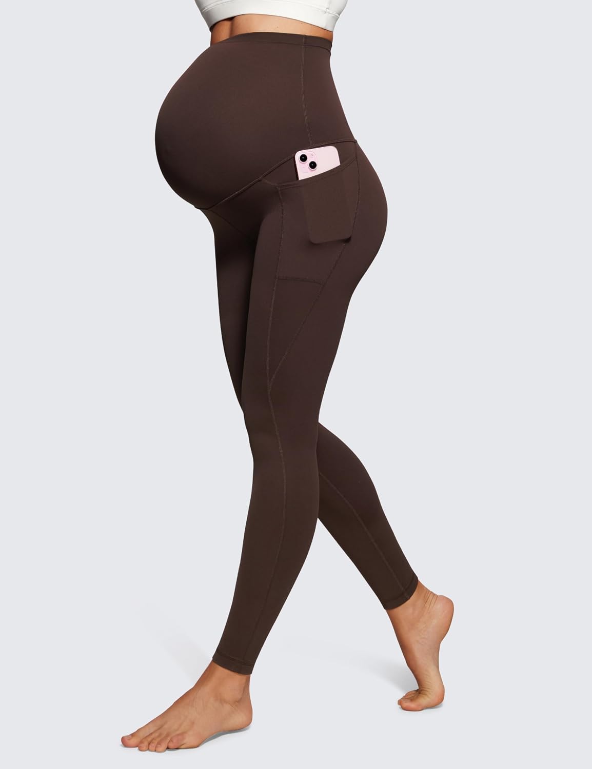 Detalle de CRZ YOGA Butterluxe Leggings Premaman con Tasche — sportive e supporto per gravidanza e postpartum