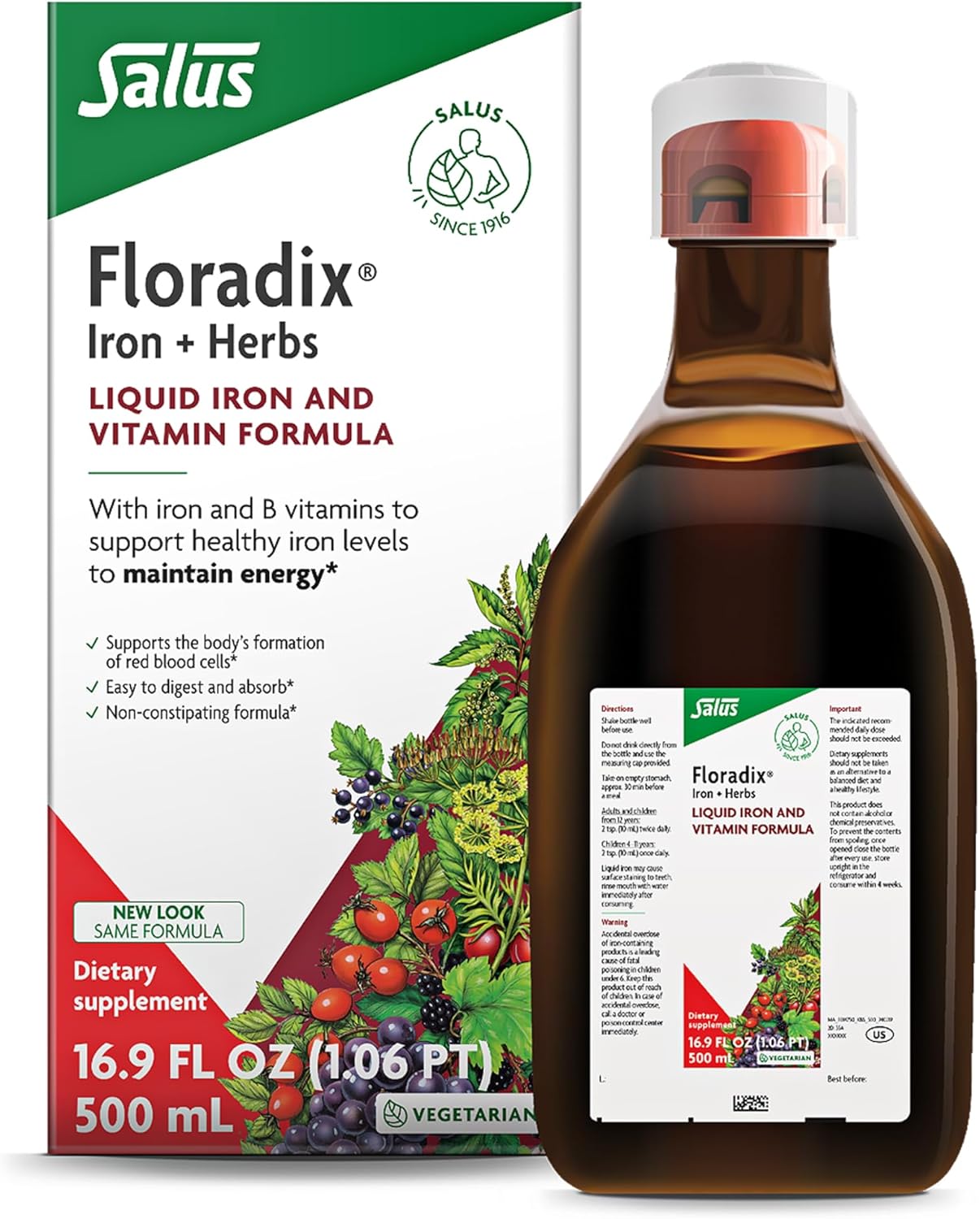 Floradix Iron & Herbs 16.9 fl oz iron