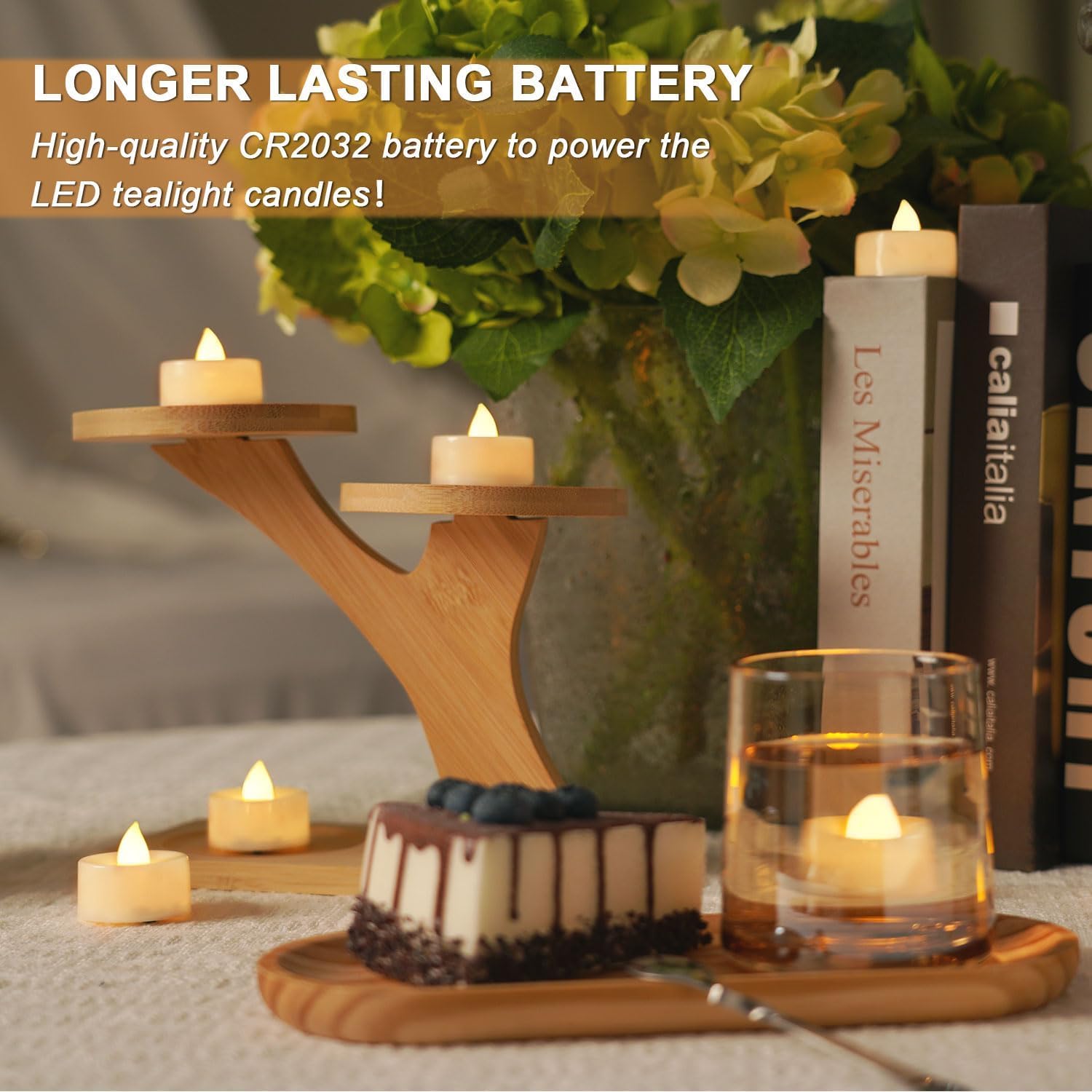 Thumbnail 6 de Beichi 24-Pack LED Tealights, Warm White Flicker, Flameless