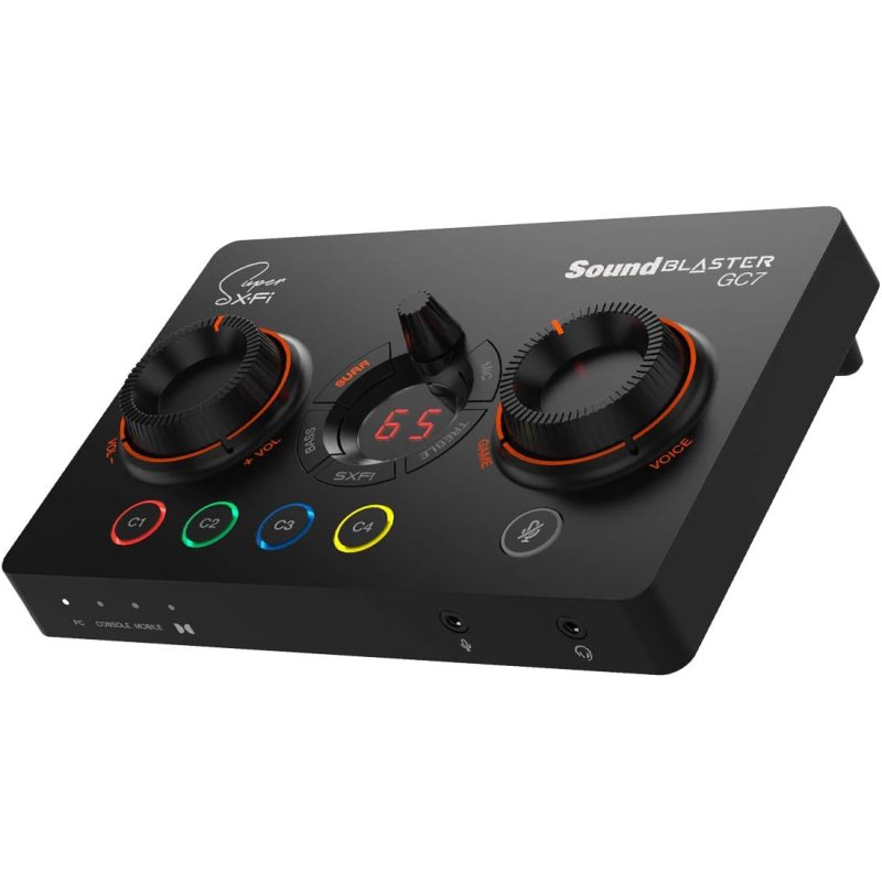 Detalle 2 de Creative Sound Blaster GC7 DAC RGB: Tarjeta de Sonido Externa USB para Streaming