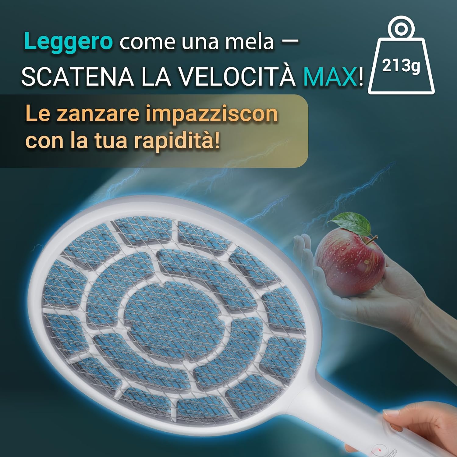 Detalle 2 de YsChois racchetta elettrica zanzariera 3000 V