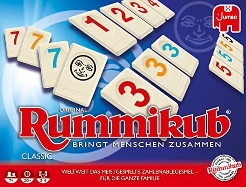 Detalle 2 de Jumbo Original Rummikub Classic – Der Familien-Gesellschaftsspiel-Klassiker (JUM17571) Multi