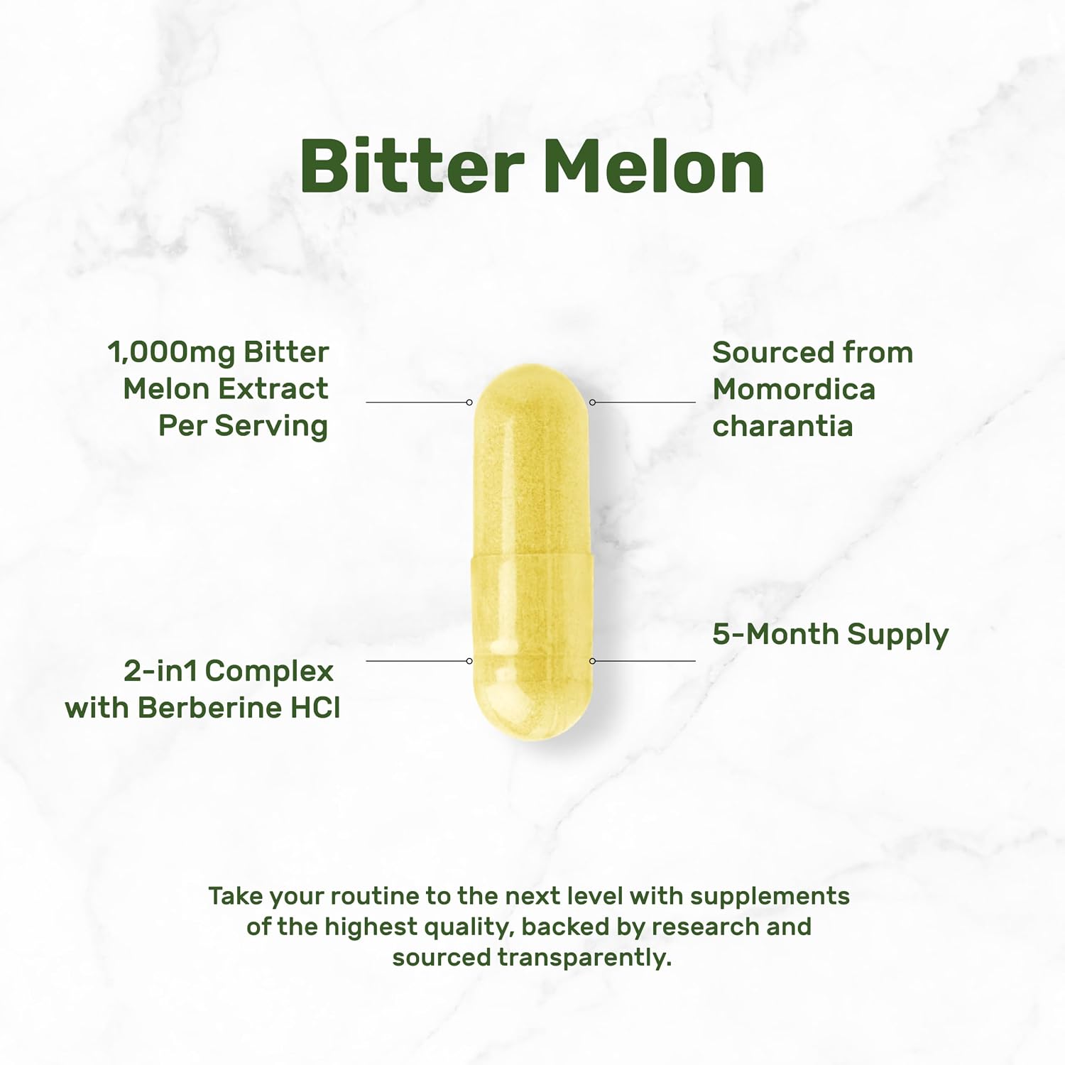 Detalle de DEAL Supplement Bitter Melon Capsules, 300 Count