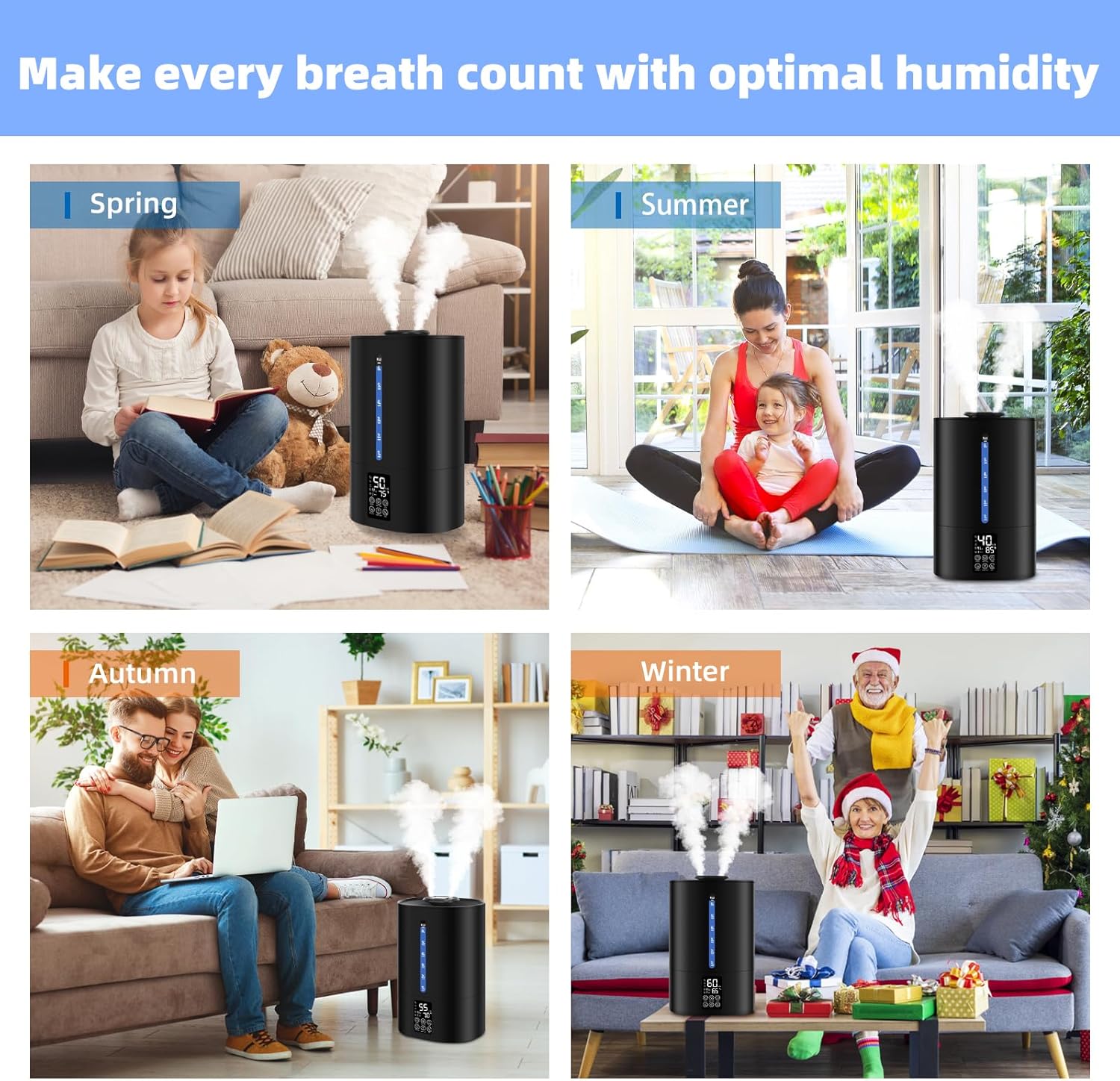 Thumbnail 6 de 6L Humidifier for Large Room 🏠