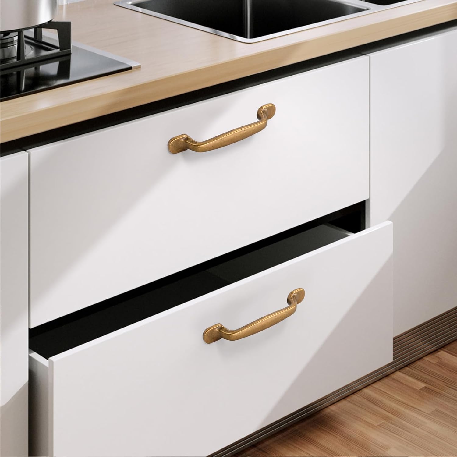 Thumbnail 3 de Amerdeco retro cabinet pulls 96mm pack