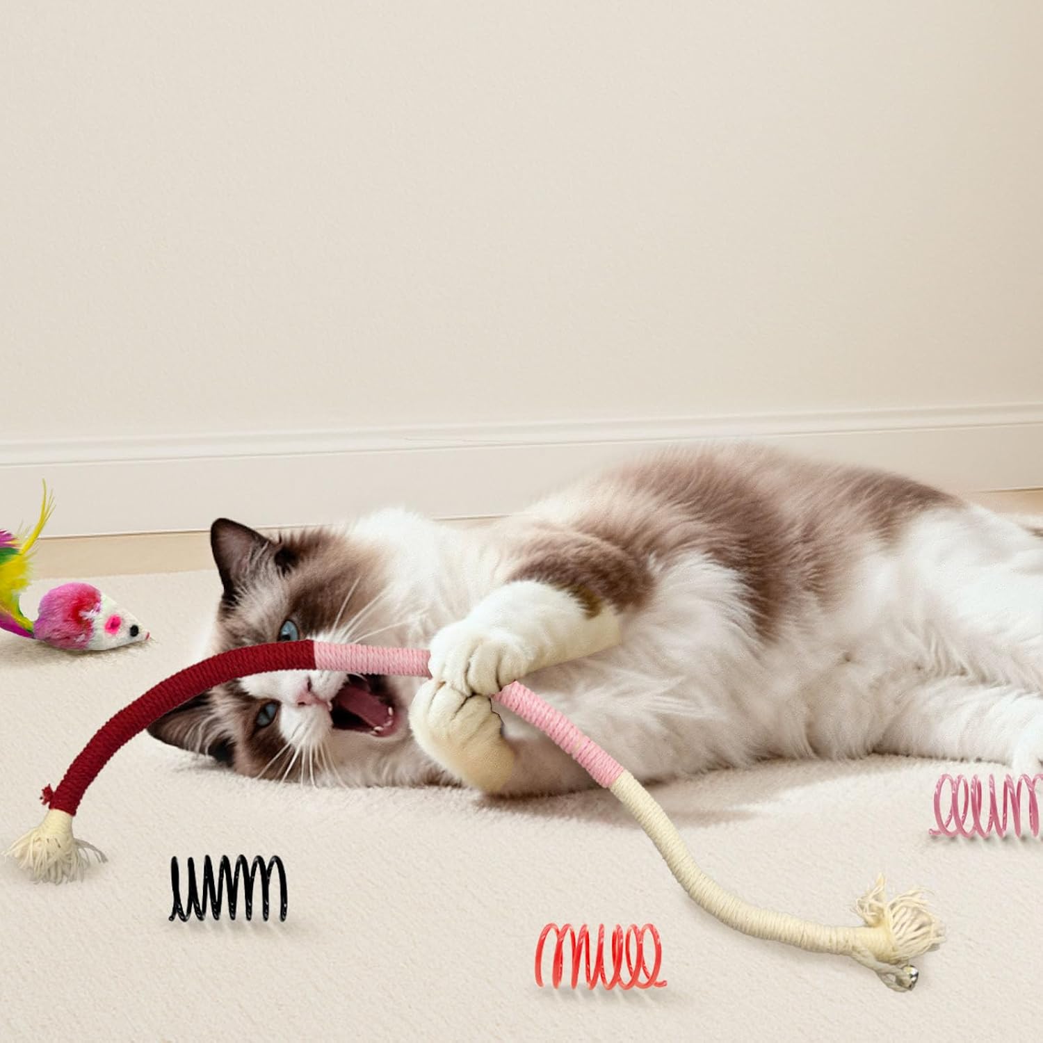 Thumbnail 4 de YULOYI 36 Pcs Interactive Cat Toys Set for Indoor Cats – A Complete Play Pack to Fight Boredom