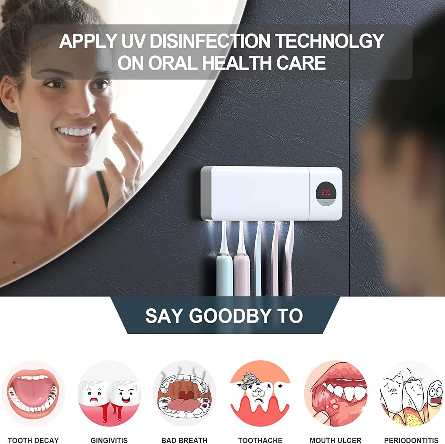 Thumbnail 2 de DSHOW sterilizzatore UV per spazzolini 2000 mAh