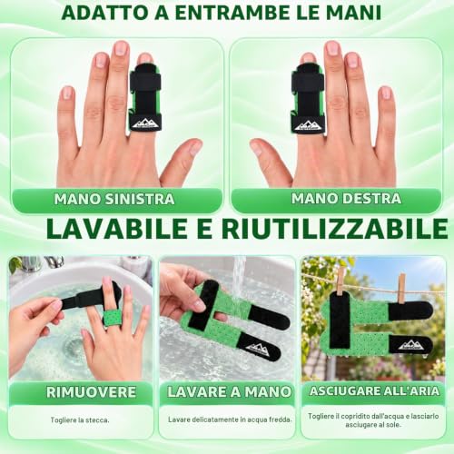 Thumbnail 6 de supregear tutori a stecca per dita, set da 2 con barra in alluminio