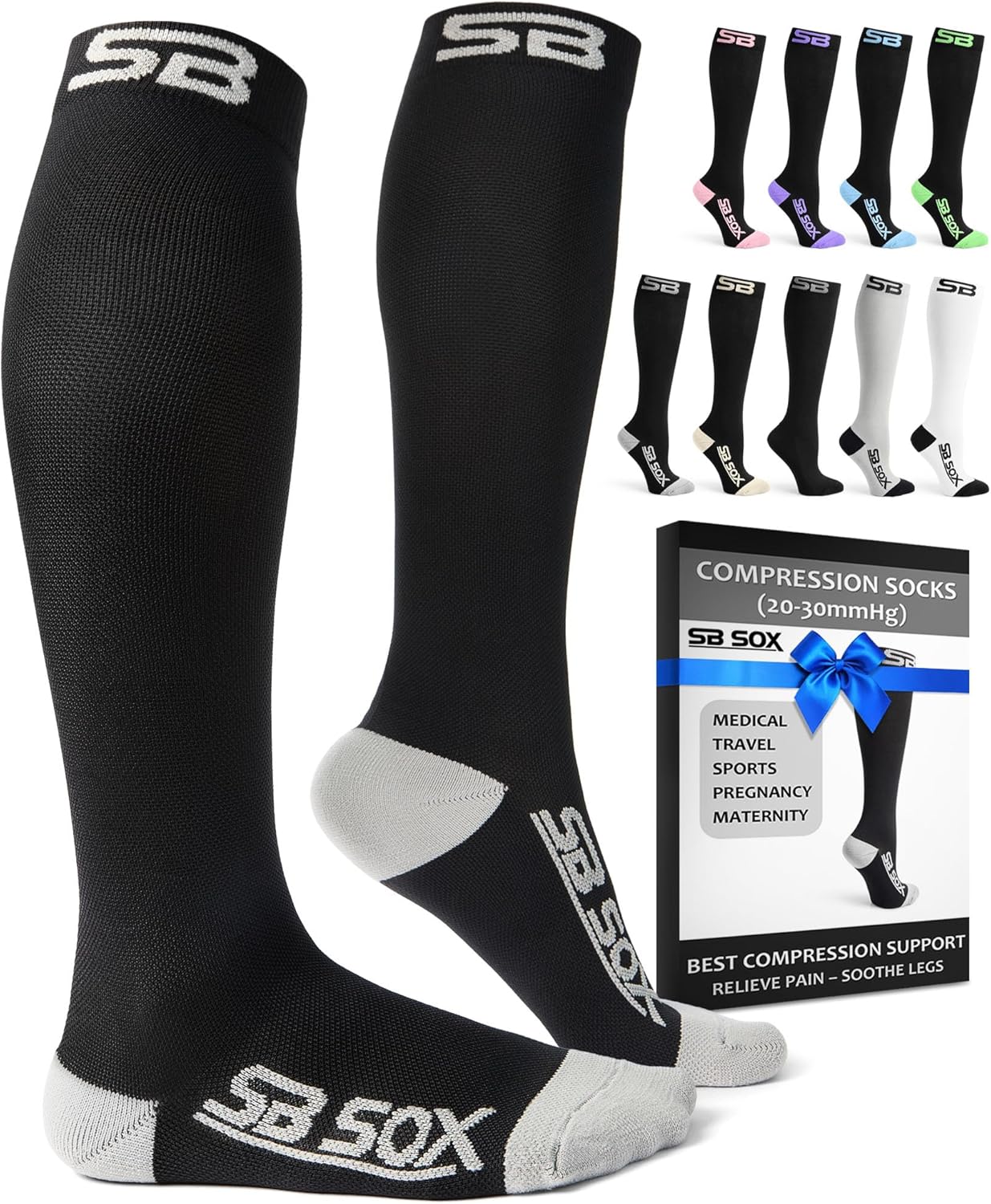 Detalle de SB SOX Compression Socks (20-30mmHg) for Men & Women
