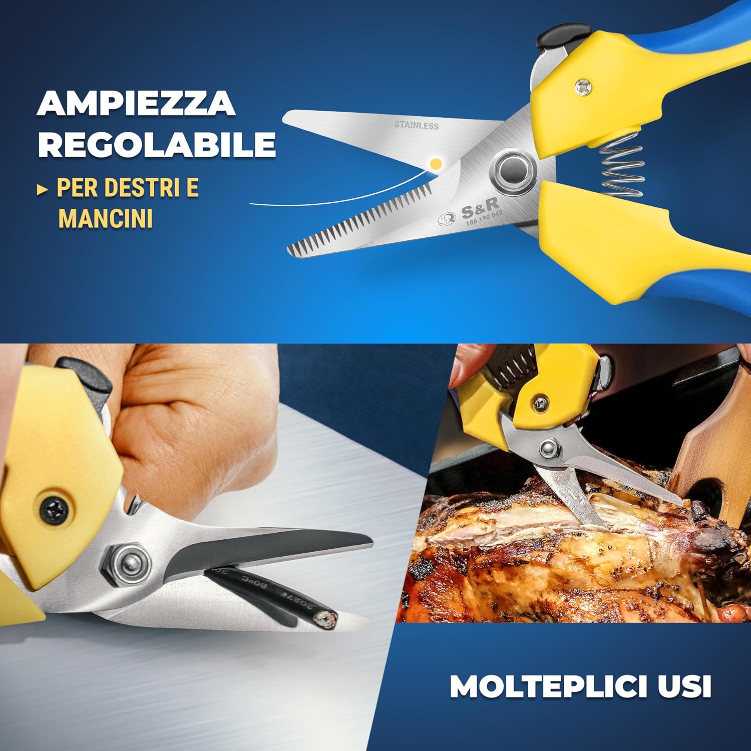 Thumbnail 5 de S&R Forbici Multiuso 19 cm per bricolage ✂