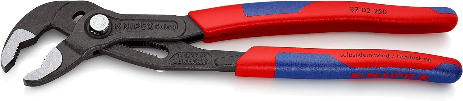 Detalle 2 de KNIPEX Cobra Wasserpumpenzange 250 mm (87 02 250) – Feinverstellung per Knopfdruck