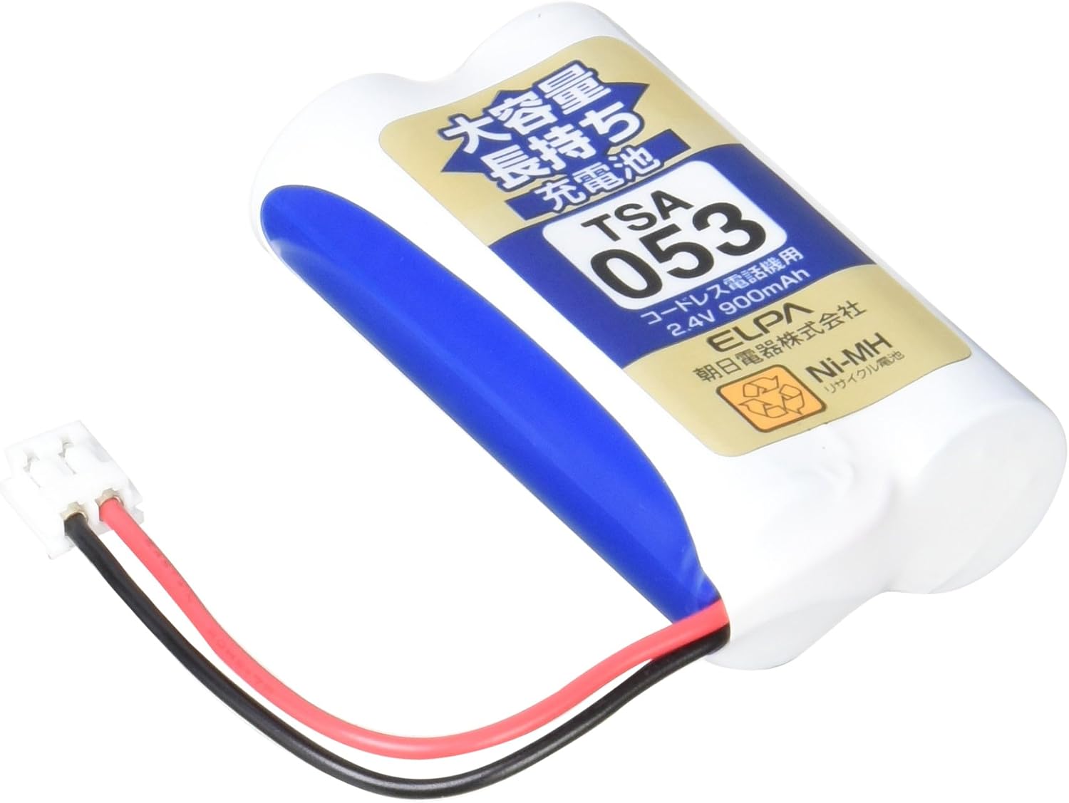 Thumbnail 6 de ELPA TSA-090 子機用充電池 3.6V・800mAhのニッケル水素タイプ