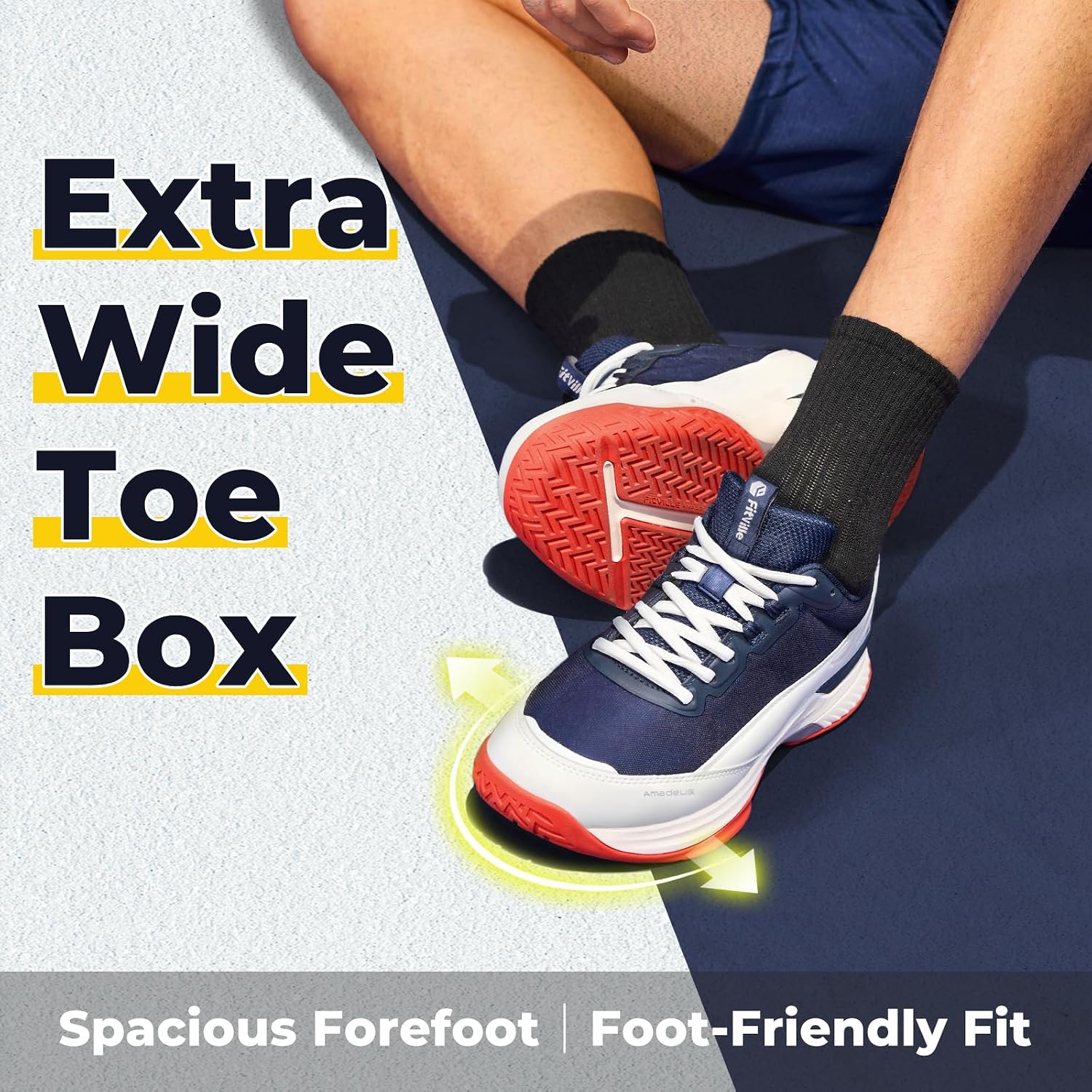 Detalle 2 de FitVille Wide Tennis Shoes 2026 🏸