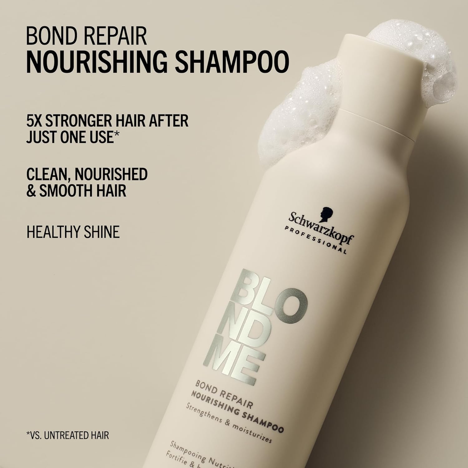 Thumbnail 2 de Schwarzkopf Professional BLONDME Bond Repair Nourishing Shampoo – 300 ml