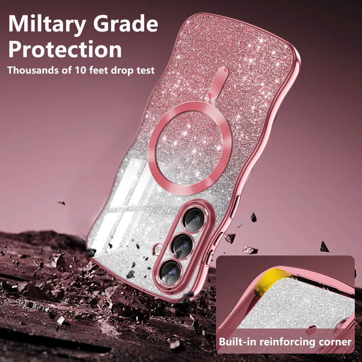 Thumbnail 6 de Meshine Galaxy S26 Case with Glitter 1mm