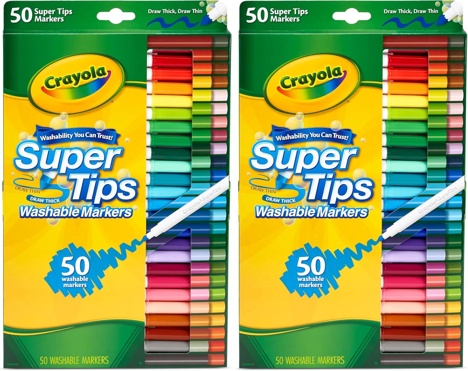 Thumbnail 5 de CRAYOLA SuperTips Washable Marker Pens – 50 Vibrant Colours
