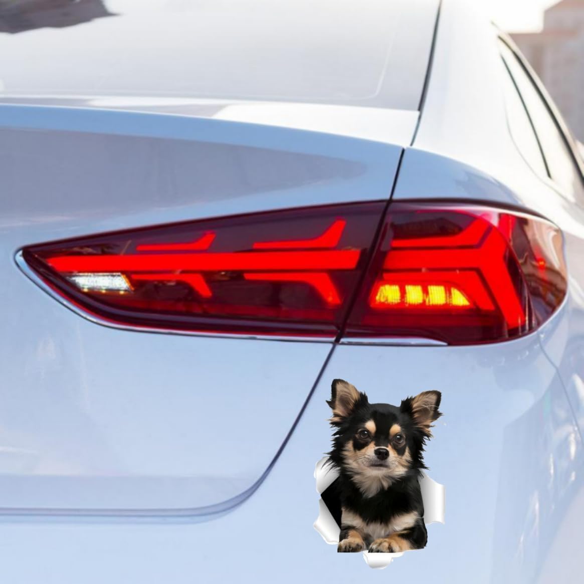 Thumbnail 3 de TIZIKJ Chihuahua Auto-Aufkleber 3D 18 cm