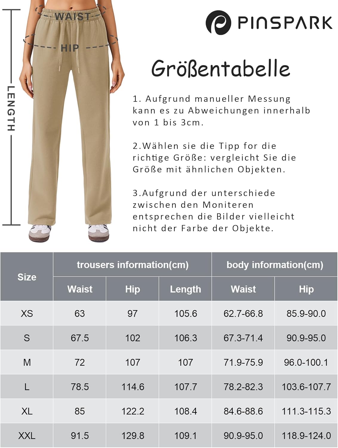 Thumbnail 5 de PINSPARK pantaloni da jogging caldi donna in pile termico con tasche