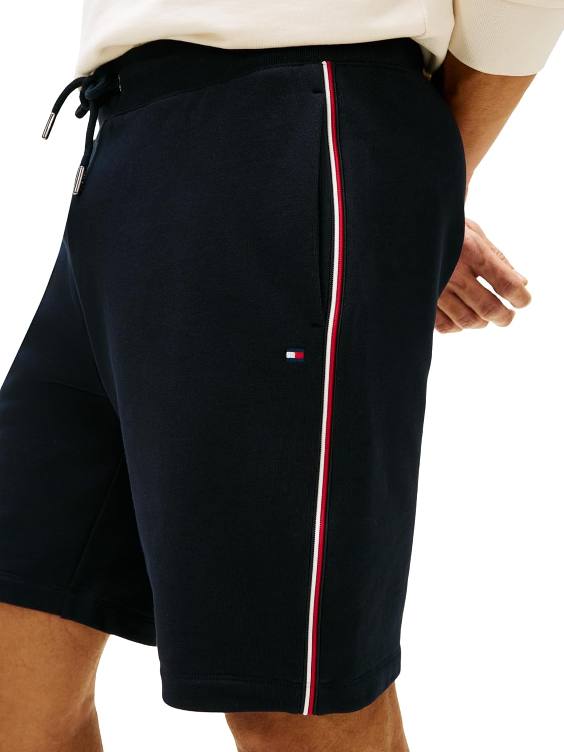 Thumbnail 3 de Tommy Hilfiger Global Stripe Sweatshort MW0MW42883: pantaloni da tuta uomo con motivo a righe