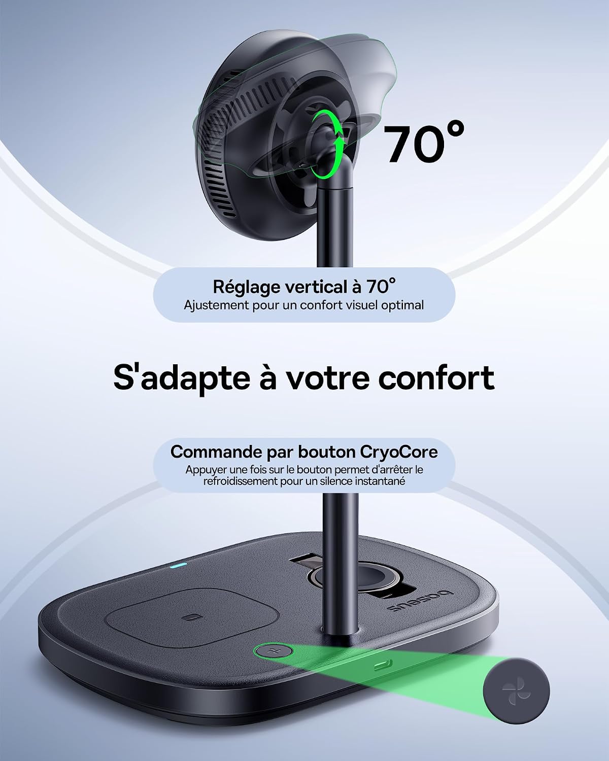 Thumbnail 5 de Baseus EnerFill Chargeur Induction 3-en-1 MagSafe 22,5 W