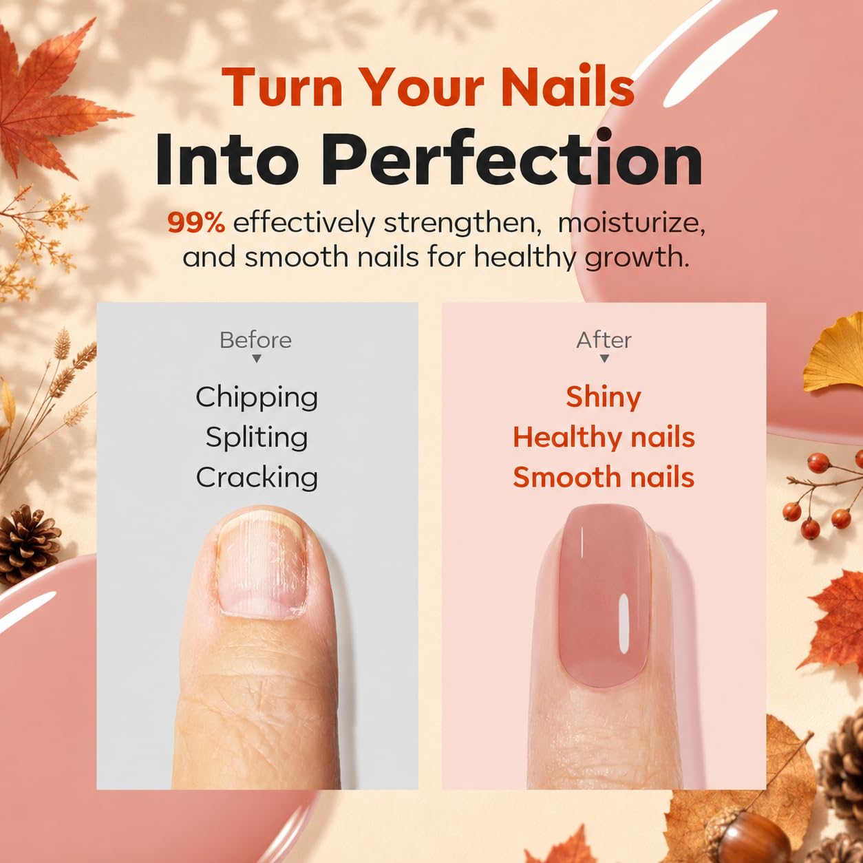 Detalle de Modelones Nail Strengthener and Growth – Blushed Berry