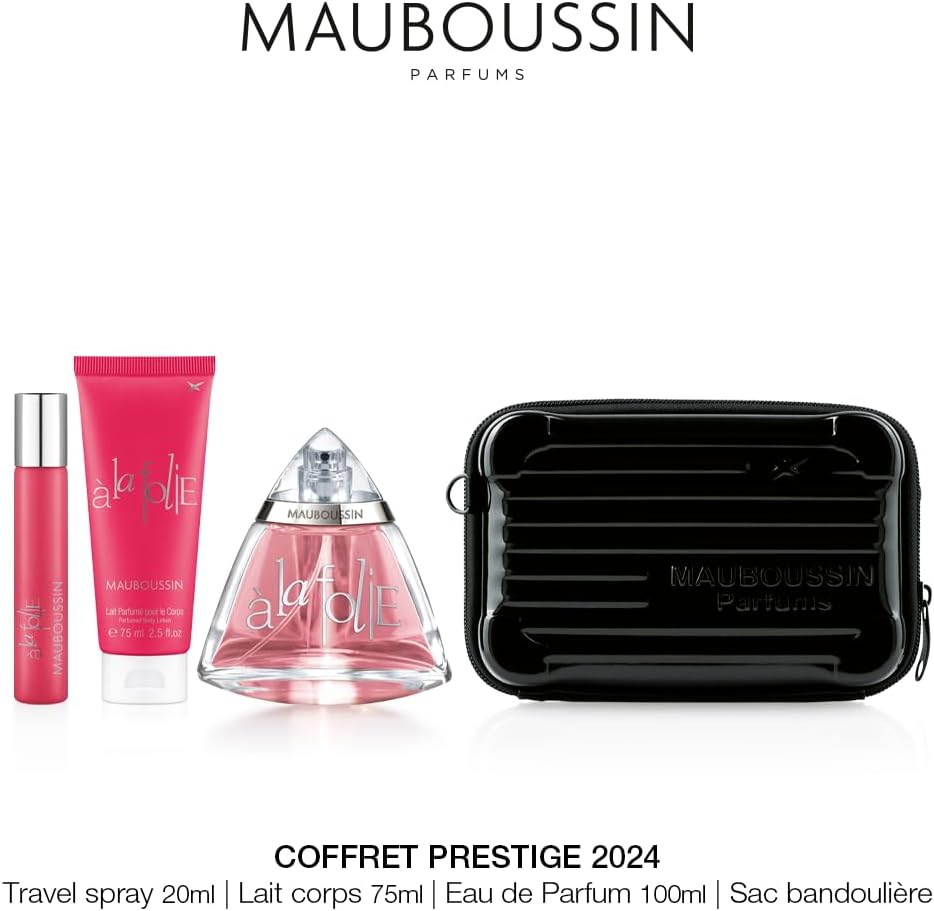 Thumbnail 1 de Mauboussin - Cofanetto Prestige A La Folie: Eau de Parfum 100 ml, Latte Corpo 75 ml, Spray Viaggio 20 ml e Borsa a Tracolla