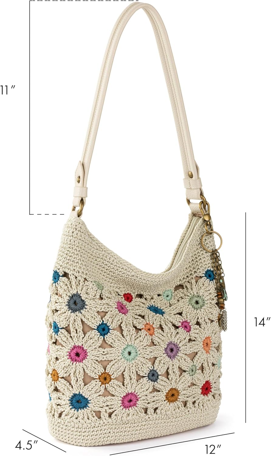Detalle 2 de The Sak Sequoia Hobo Bag – Hand Crochet Large Tote for Everyday & Travel