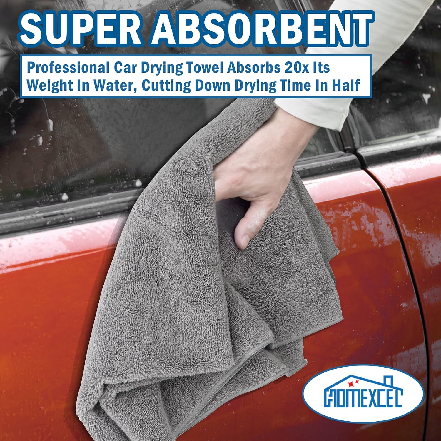 Detalle de HOMEXCEL Microfiber Car Drying Towels 31x24