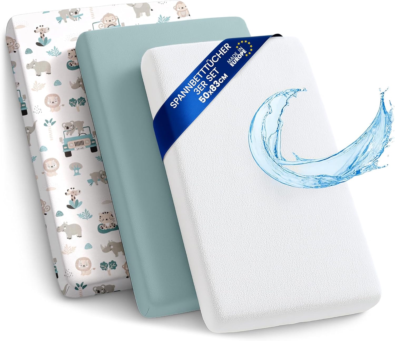 Thumbnail 6 de Sábanas Ajustables para Cochecito 60x120 3 piezas