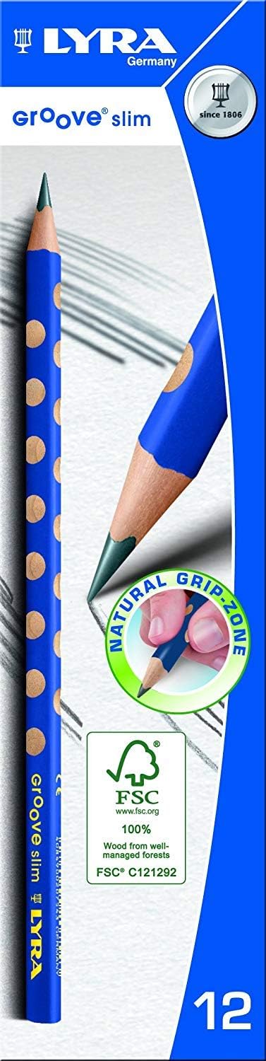 Thumbnail 1 de LYRA Groove slim L1760100 grafitpennor HB, ergonomiskt grepp, 12-pack