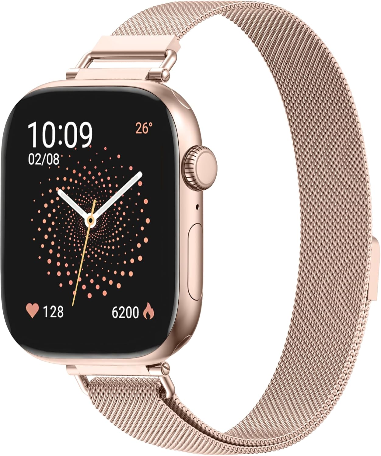 Detalle de WADELIZ Ultra-Slim Milanese Loop: 14mm Magnetic Mesh Band for Apple Watch (Women)