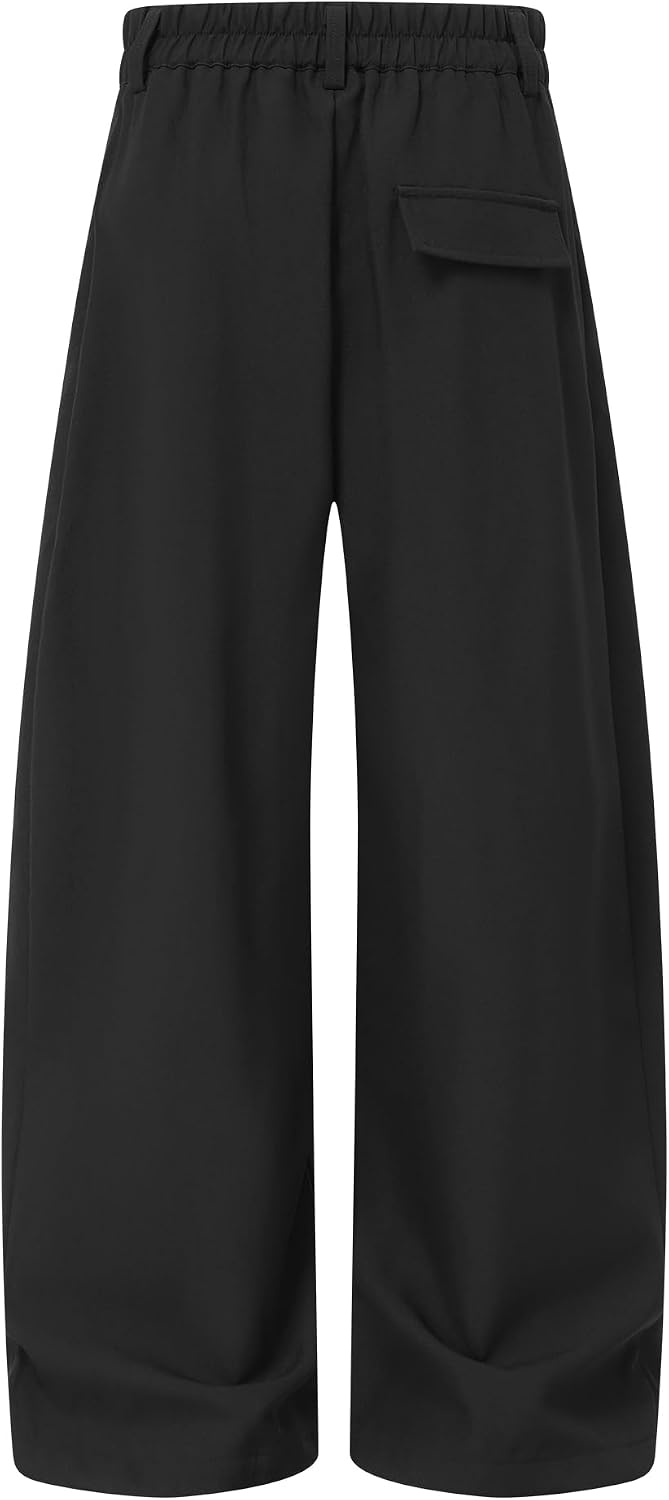 Detalle 2 de Aelfric Eden Wide-Leg Dress Pants with Pleated Barrel Leg and Button Front